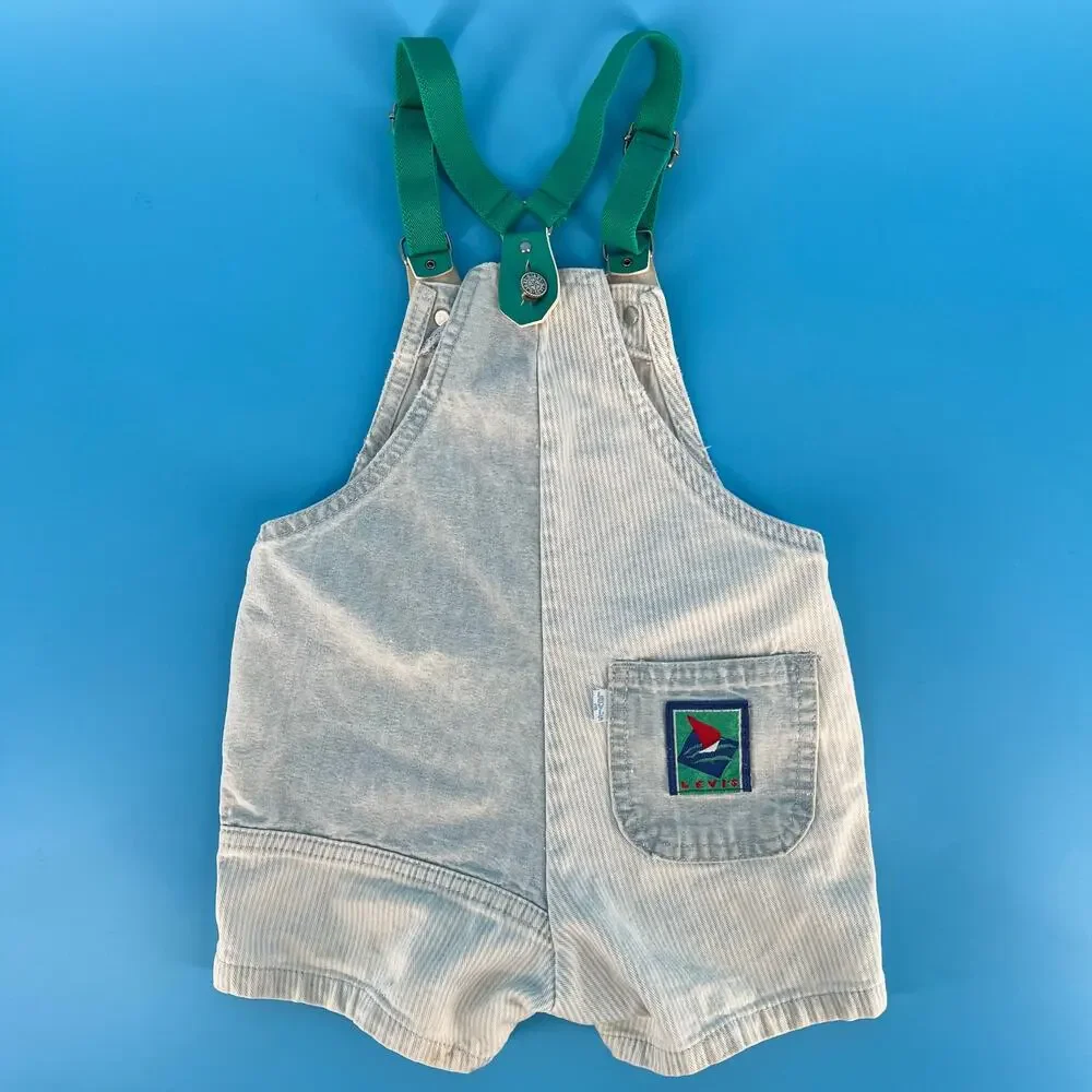 Y2K Little Levis short overalls 24 months 2000s vintage